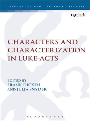 cover image of Characters and Characterization in Luke-Acts
